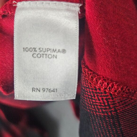 J. Jill 2X Scoop-Neck Oversized Tunic Supima Cotton Checkered Camping Fall - Picture 6 of 6